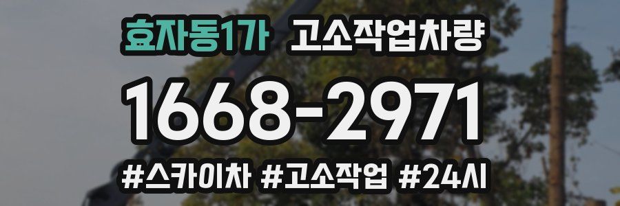 효자동1가 고소작업차량