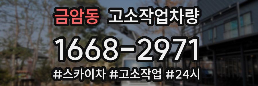 금암동 고소작업차량