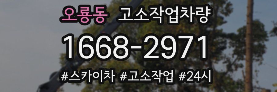 오룡동 고소작업차량