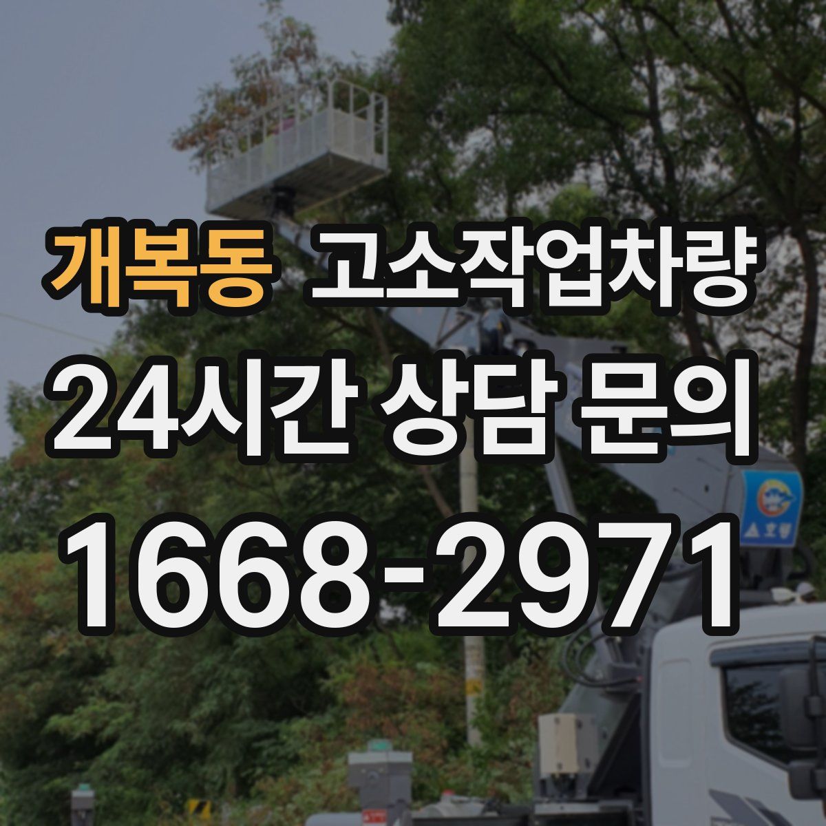 개복동 고소작업차량
