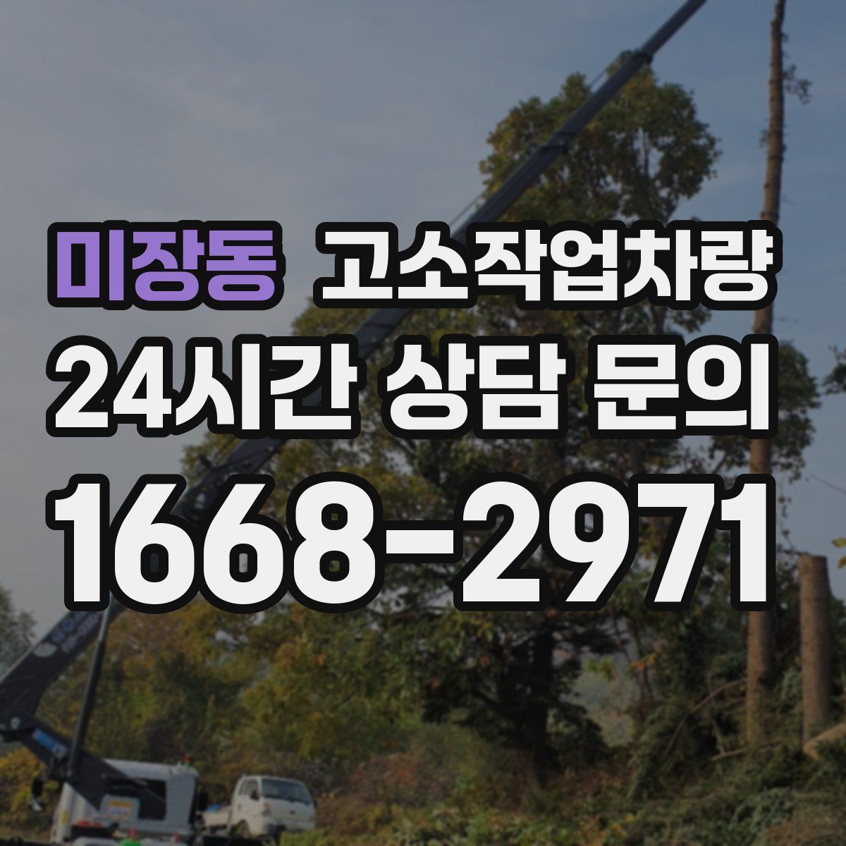 미장동 고소작업차량