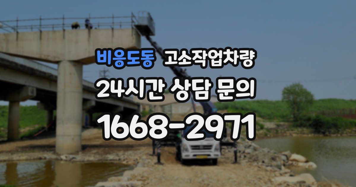 비응도동 고소작업차량