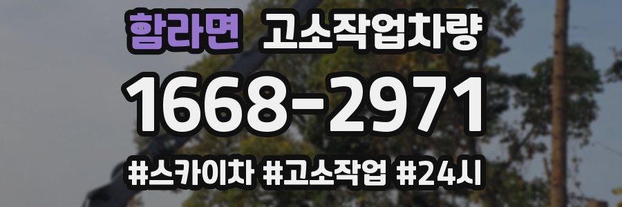 함라면 고소작업차량