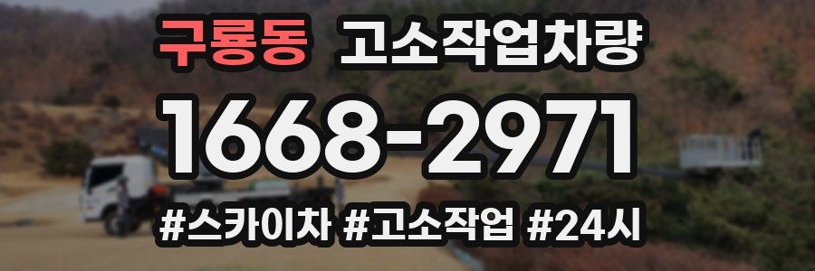 구룡동 고소작업차량