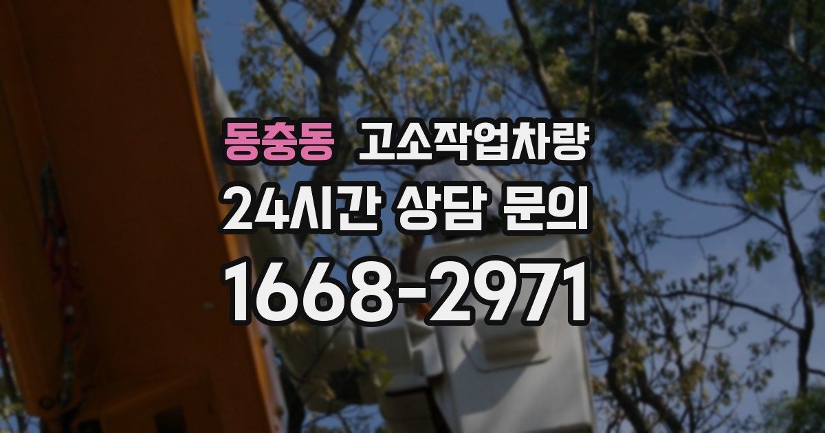 동충동 고소작업차량