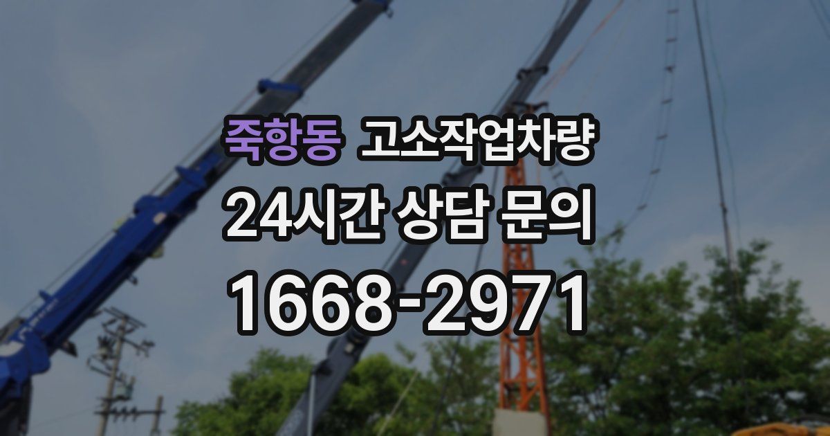 죽항동 고소작업차량