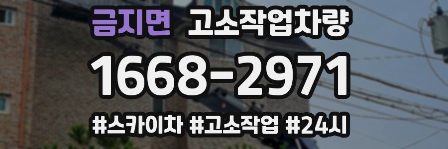 금지면 고소작업차량