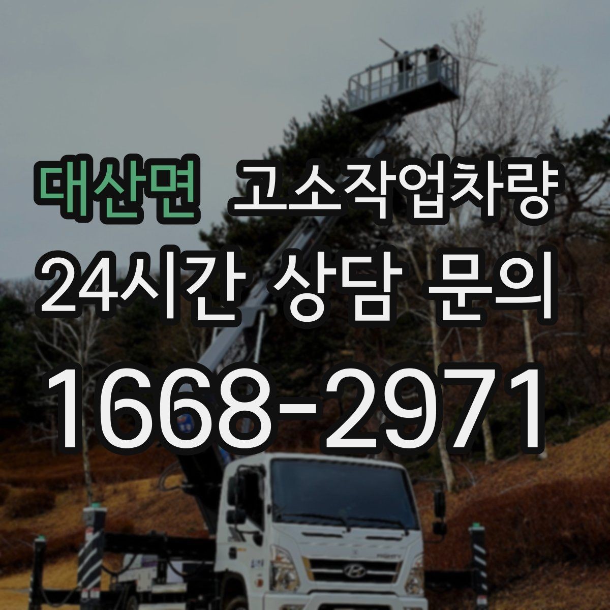 대산면 고소작업차량 선택이 어려운 이유와 확인 포인트