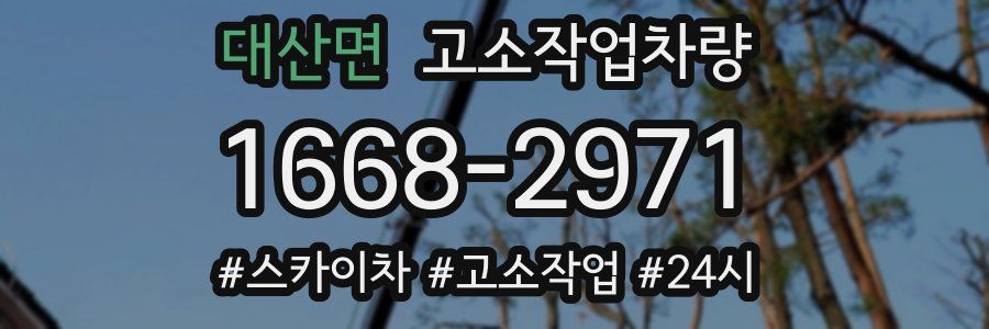 대산면 고소작업차량