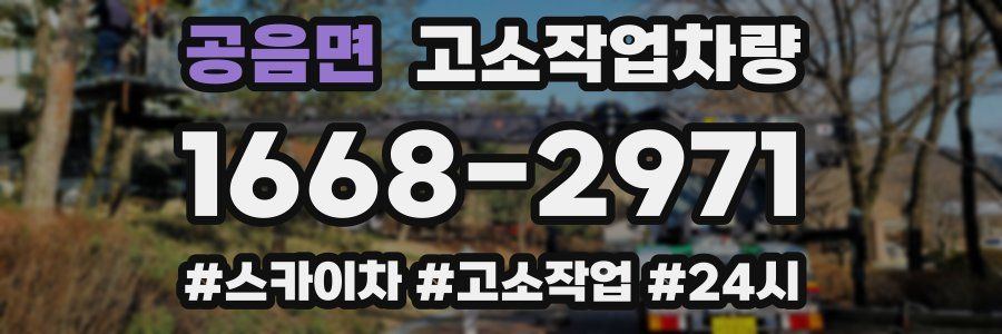 공음면 고소작업차량