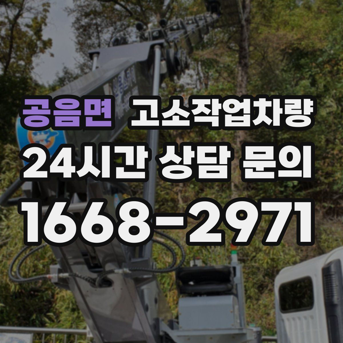 공음면 고소작업차량