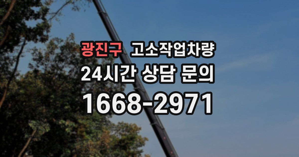 광진구 고소작업차량