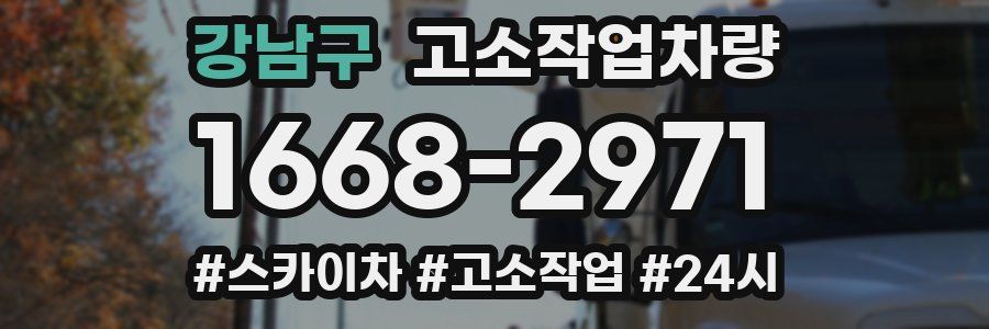 강남구 고소작업차량