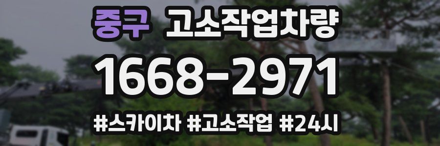 중구 고소작업차량