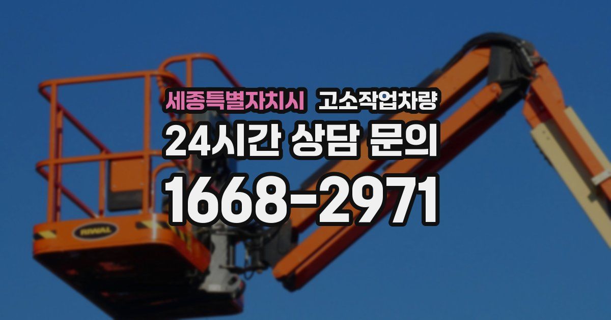 세종특별자치시 고소작업차량