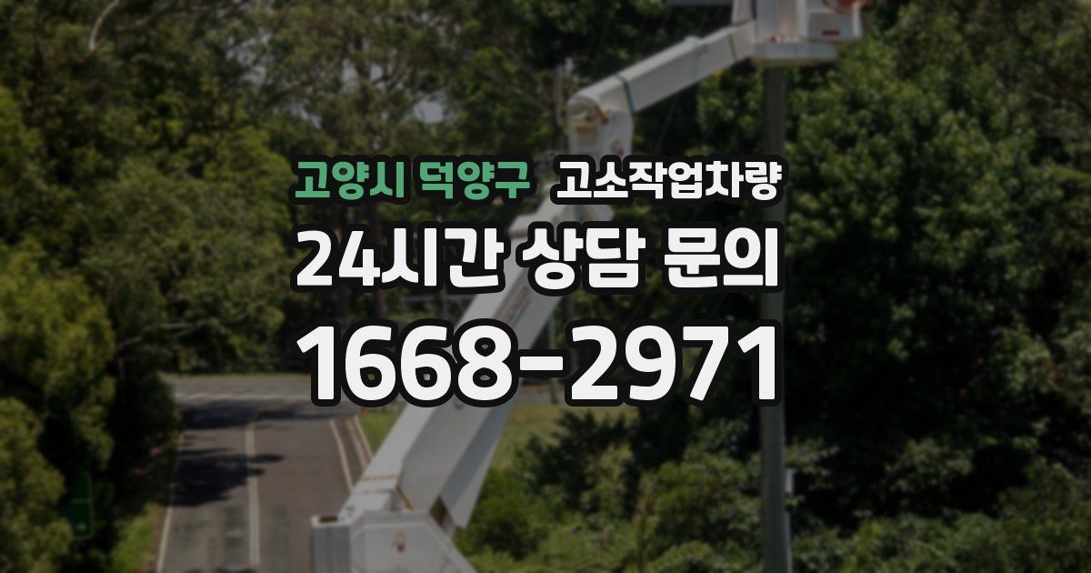 고양시 덕양구 고소작업차량