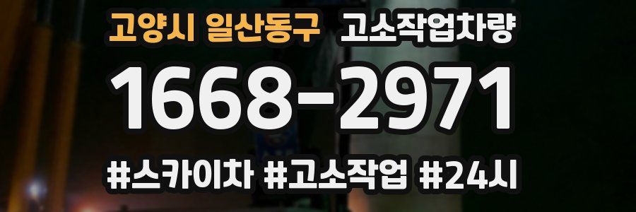 고양시 일산동구 고소작업차량