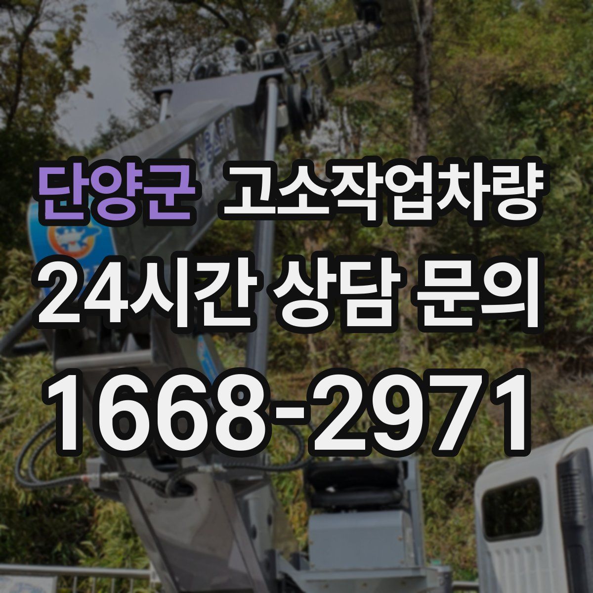 단양군 고소작업차량