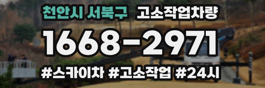 천안시 서북구 고소작업차량