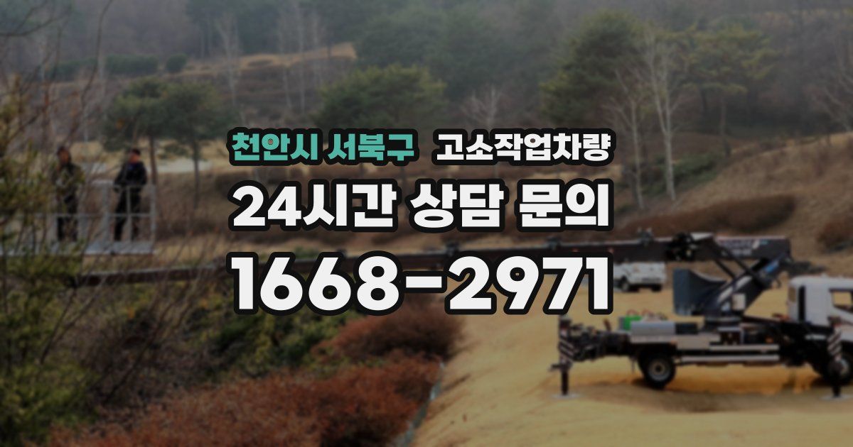 천안시 서북구 고소작업차량
