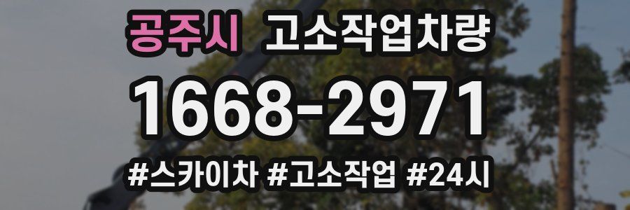 공주시 고소작업차량