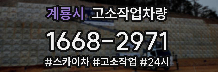 계룡시 고소작업차량