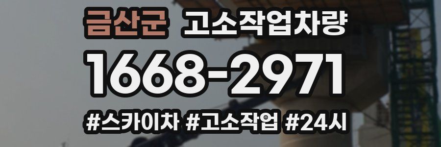 금산군 고소작업차량