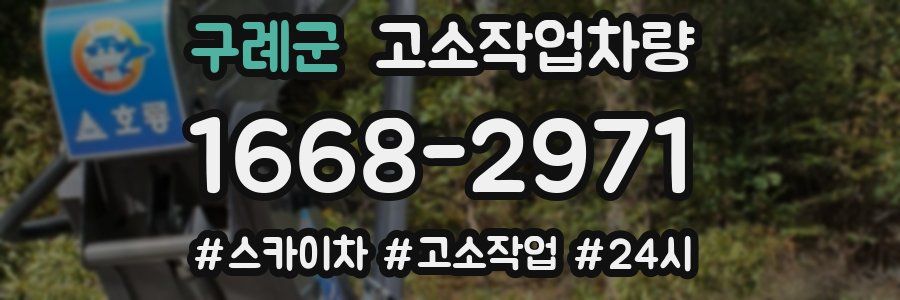 구례군 고소작업차량