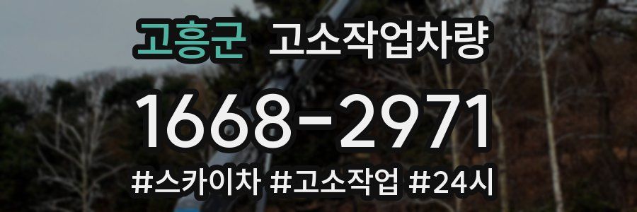 고흥군 고소작업차량