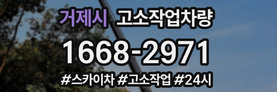 거제시 고소작업차량