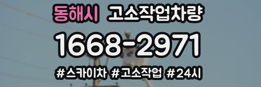 동해시 고소작업차량