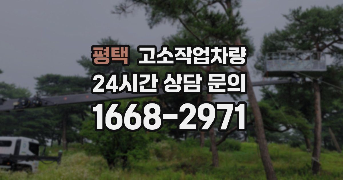 평택 고소작업차량