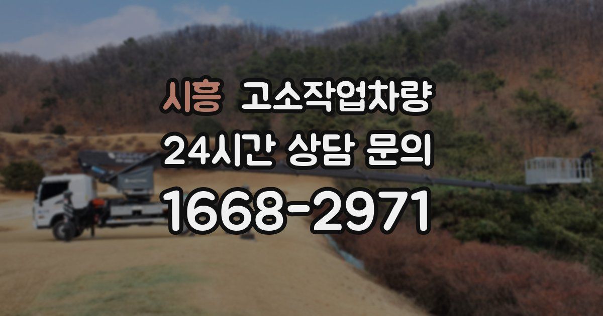 시흥 고소작업차량