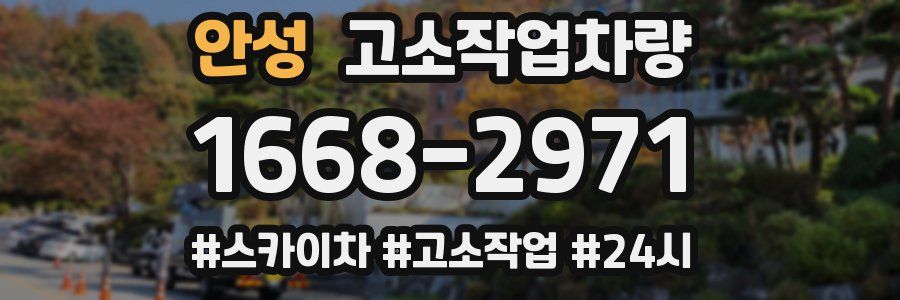 안성 고소작업차량