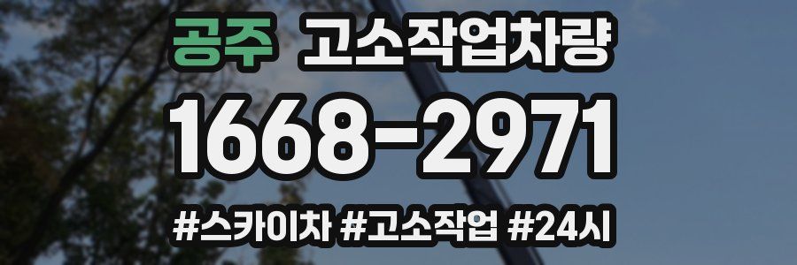 공주 고소작업차량