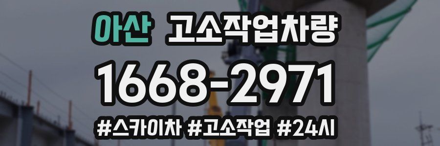 아산 고소작업차량
