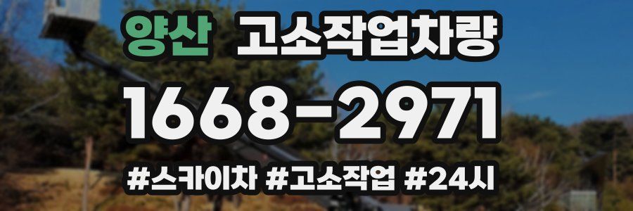 양산 고소작업차량