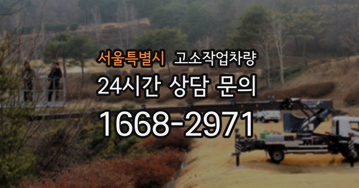 서울특별시 고소작업차량