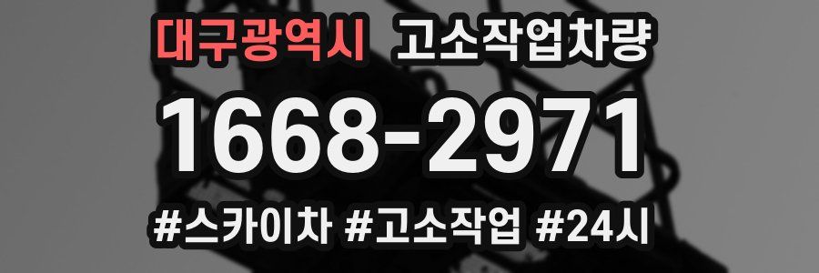대구광역시 고소작업차량