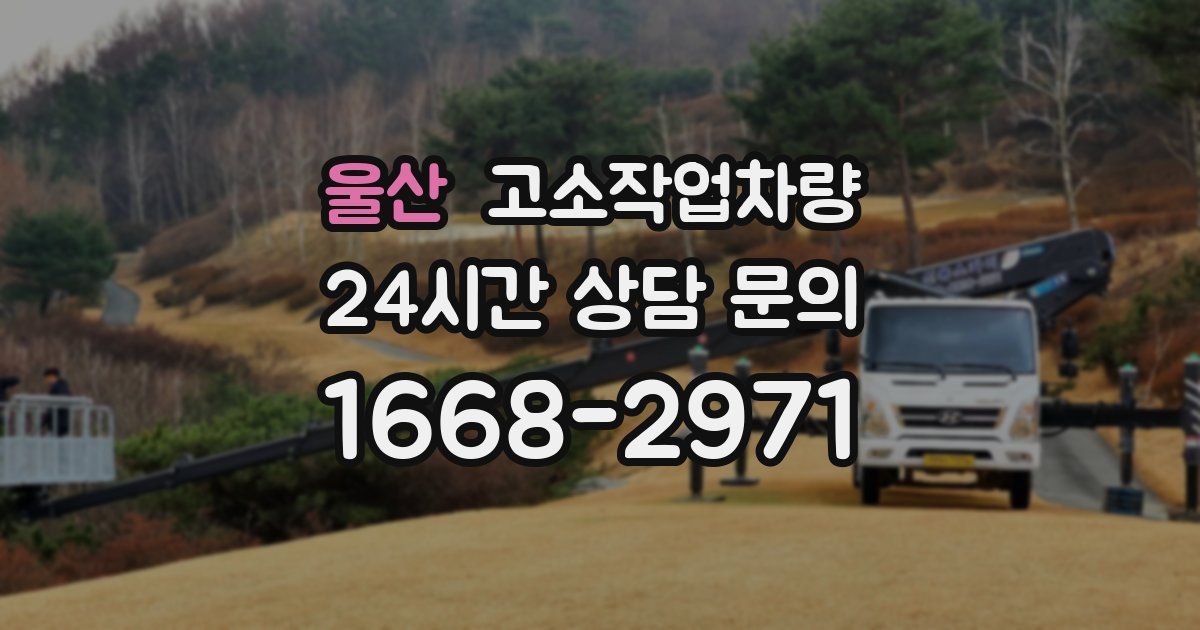 울산 고소작업차량