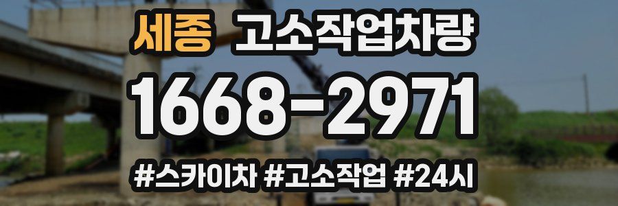 세종 고소작업차량