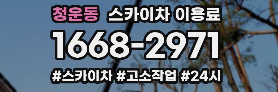 청운동 스카이차 이용료