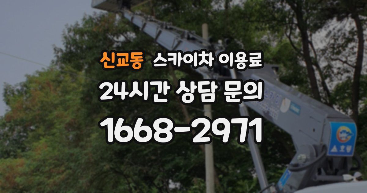 신교동 스카이차 이용료