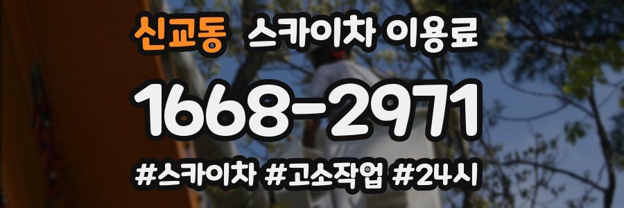 신교동 스카이차 이용료