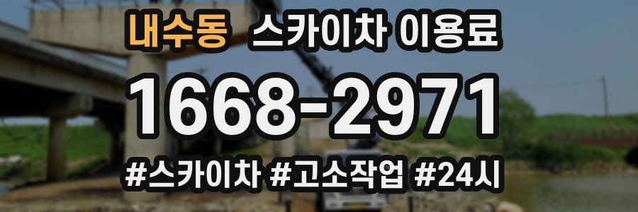 내수동 스카이차 이용료