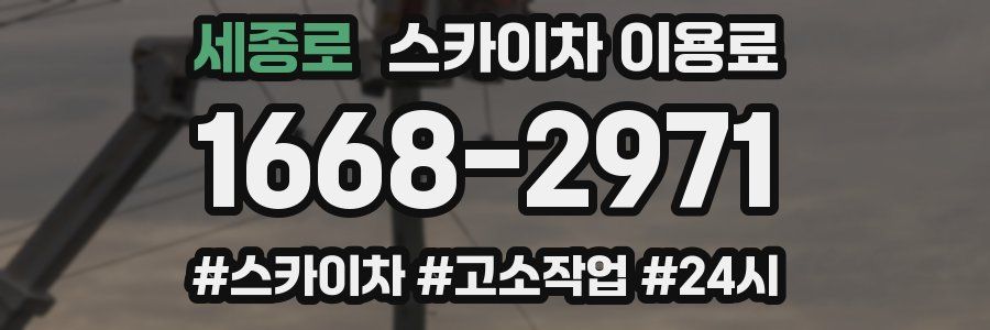 세종로 스카이차 이용료