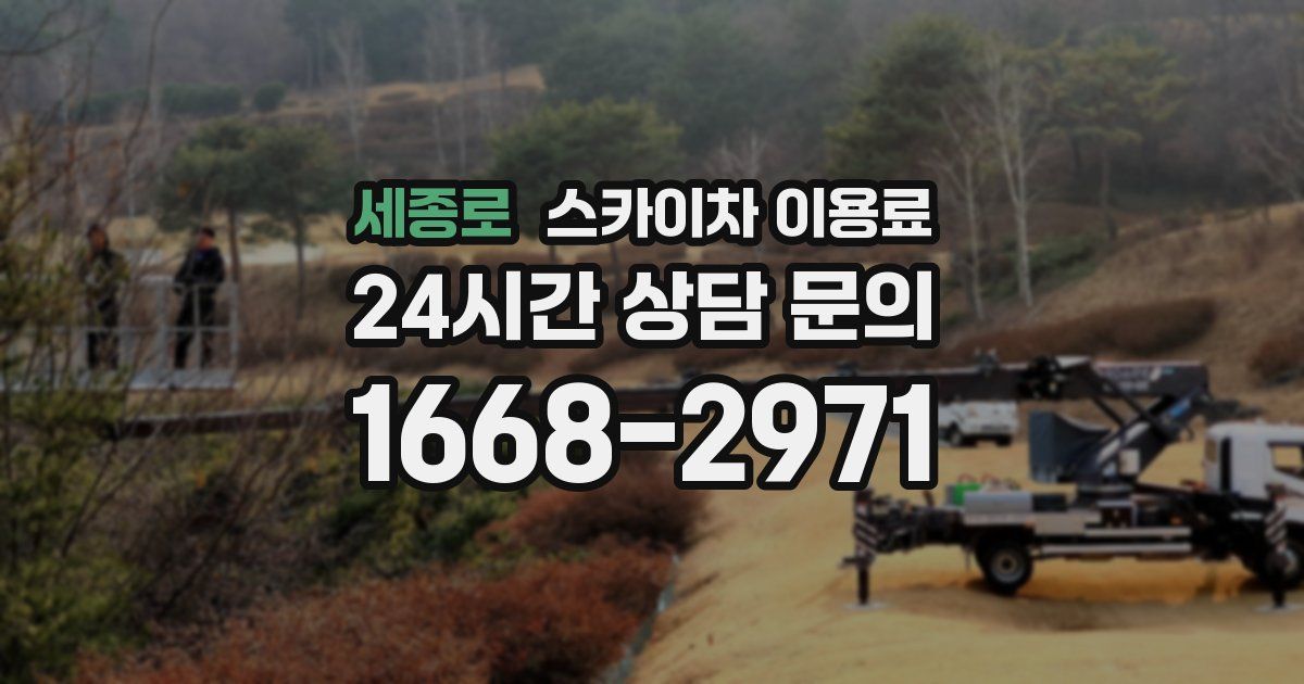 세종로 스카이차 이용료