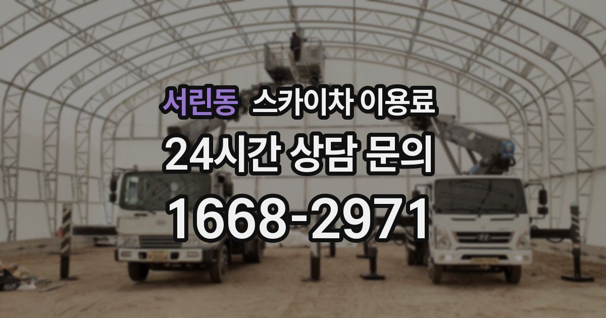 서린동 스카이차 이용료