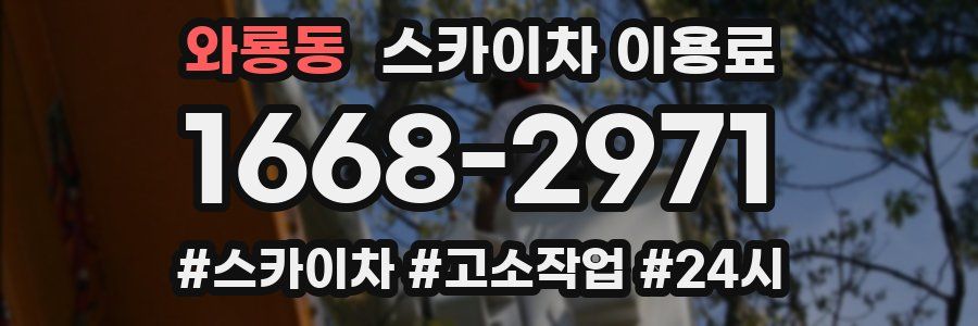 와룡동 스카이차 이용료