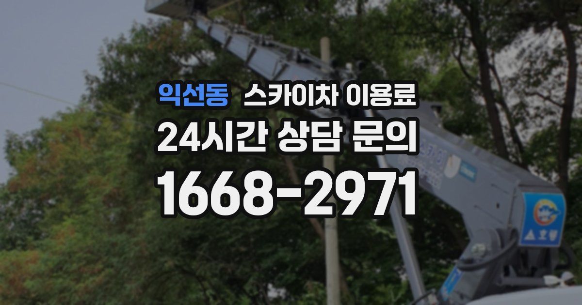 익선동 스카이차 이용료
